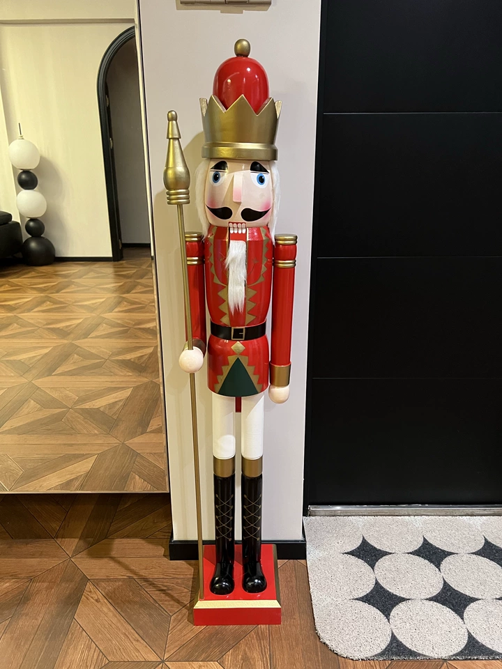 Nutcracker Figurine - Ornamento Decorativo per Caffè, Schiaccianoci Soldato