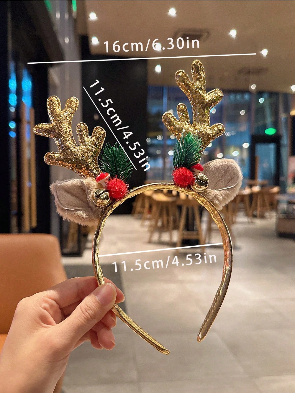 1pc oro paillettes fungo fasci - Reindeer Antlers Headband recensione e prezzo