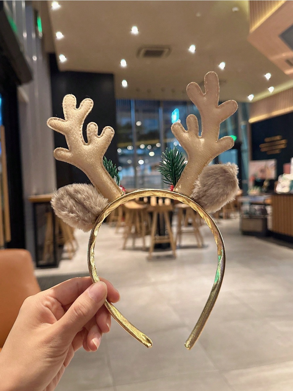 1pc oro paillettes fungo fasci - Reindeer Antlers Headband recensione e prezzo